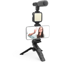 Digipower Vlogging Set Like Me mit LED-Videoleuchte + Mikrofon