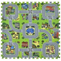 Juskys Kinder Puzzlematte - diverse Designs & Grün