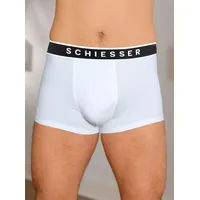 SCHIESSER 95/5 Shorts organic cotton webgummibund weiss XL 3er