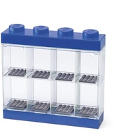Room Copenhagen Lego Minifiguren, Vitrine blau, Aufbewahrungsbox - blau/transparent,