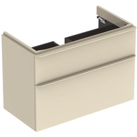 Geberit Smyle Square Waschtischunterschrank, 2 Schubladen, sand-grau (500.354.JL.1)