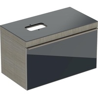 Geberit Citterio Waschtischunterschrank 500560JJ1, mit Glasplatte und Siphonausschnitt, 88,4x54,3x50,4