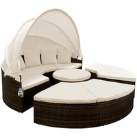 CASARIA Polyrattan Sonneninsel XXL braun