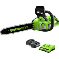 Greenworks Kettensäge mit bürstenlosem Motor, 14 Zoll (35cm) Blattlänge,