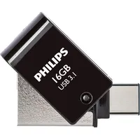 Philips USB-Flashlaufwerk mit Zweifach-Stecker 16GB - USB-Stick