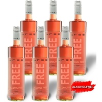 Bree Wein 6 x Bree Free Roséwein, alkoholfrei, sortenreines