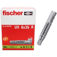 Fischer Universaldübel UX 6x35 R, 100er-Pack (062756)