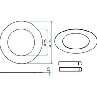 Brumberg 81014080 Reduzierring Schwarz