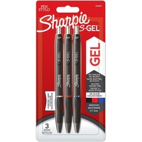 Sharpie S-Gel Gelschreiber schwarz, Schreibfarbe: farbsortiert, 3 St.