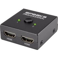 SpeaKa Professional SP-7141056 2 Port HDMI-Switch UHD 4K @