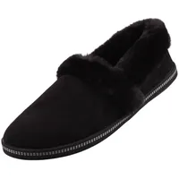 SKECHERS Cozy Campfire Team Toasty Slippers, Black Microfiber/Faux Fur