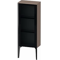 Duravit XViu Halbhochschrank XV1360RB286 40x24x89cm, Glastür schwarz matt, Tür