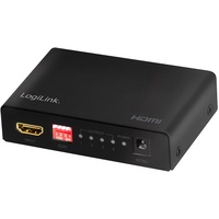 Logilink HD0038 - HDMI-Splitter, 1x4-Port, 4K/60 Hz, Downscaler, EDID