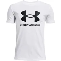 Under Armour Sportstyle Logo kurzarm Trainingsshirt Jungen 100 white/black