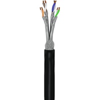 Goobay 53867 CAT 7 Outdoor Netzwerkkabel, S/FTP (PiMF), Schwarz