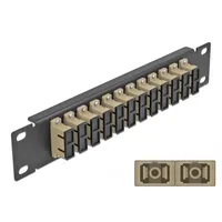 DeLock 10? LWL Patchpanel 12 Port SC Duplex beige