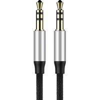 Baseus CAM30BS1 Audio-Kabel 1 m 3.5mm Schwarz, Silber