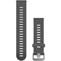 Garmin Schnellwechsel Ersatzarmband 20mm Silikon Schiefer/Edelstahl (010-11251-1N)