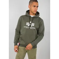 Alpha Industries Basic Hoody Kapuzensweat für Herren, Dark Olive