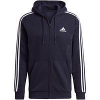 Adidas Essentials Fleece 3-Streifen Kapuzenjacke Legend Ink S