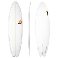 Torq Epoxy TET Fish Pinlines Surfboard Wellenreiter, Größe: 7'2''