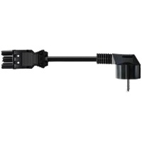 Bachmann Gerätezuleitung Kabel Schuko GST18, 1.5m, schwarz 375.000