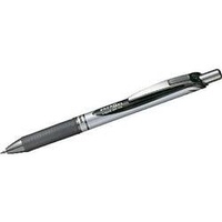 Pentel EnerGel BL77 Gelschreiber schwarz/silber 0,35 mm, Schreibfarbe: schwarz,