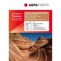 AgfaPhoto AP21050A4 Tintenstrahl-Fotopapier A4 50 Blatt, 210gr