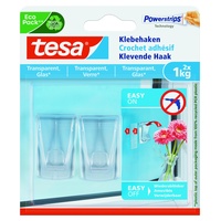 Tesa Klebehaken für transparente Oberflächen und Glas 1 kg)