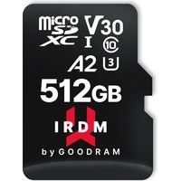 GoodRam IRDM MICROCARD R170/W120 microSDXC 512GB Kit, UHS-I U3,