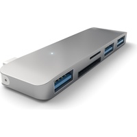 Satechi Dual-Slot-Cardreader, Space Gray, USB-C 3.0 [Stecker] ST-TCUHM