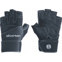 Silverton Herren Fitness-gewichtheberhandschuh Power Plus Handschuhe, Schwarz, 2XL