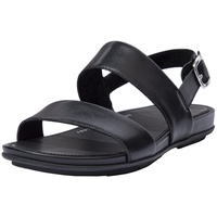 FitFlop Damen graccie Leather Sandale, Schwarz, 37 EU