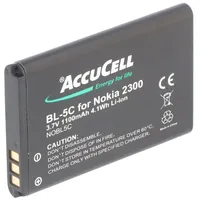 AccuCell Akku passend für Nokia N70 Music Edition, BL-5C