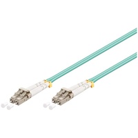 Goobay 95752 Glasfaser Kabel, Multimode OM3 Aqua 3 m