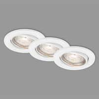 Briloner Di-Ka LED Einbauleuchte Swing 3er Set weiß Ø