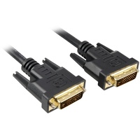 Sharkoon DVI-Kabel 5 m DVI-D Schwarz