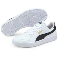 Puma Shuffle Junior White / Black / Team Gold