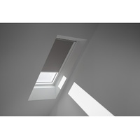 VELUX Verdunkelungsrollo manuell DKL PK06 0705SWL Grau Schiene weiß),