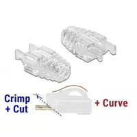 DeLock Knickschutz für RJ45 Crimp+Cut+Curve Stecker 20 Stück