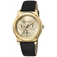 ESPRIT Magnolia Multi Gold Black Designer Armbanduhr Damenuhr ES1L077L0025