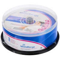 MediaRange 25 x CD-R 700MB|80min 12-fache Schreibgeschwindigkeit, vollflächig bedruckbar