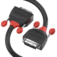 LINDY 36251 1m DVI-D Dual Link Kabel, Black Line