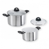 Genius Cerafit Steel Kochtopf-Set 4-teilig