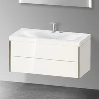 Duravit XViu Waschtisch mit Unterschrank, 2 Auszüge, XV4616EB122C,