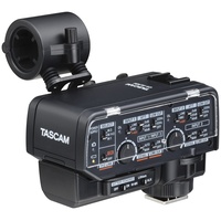 Tascam XLR-Mikrofonadapter für spiegellose Kameras mit Analogeingang CA-XLR2d-AN