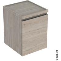 Geberit Renova Plan Seitenschrank 1 Schublade, Nussbaum hickory hell