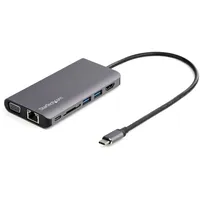 Startech USB-C Multiport-Adapter Space Grey, USB-C 3.0 [Stecker] (DKT30CHVAUSP)