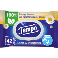 Tempo Sanft & Pflegend Feuchte Toilettentücher Kamille 42