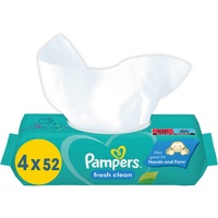 Pampers Fresh Clean 1-lagig weiß, 208 St.